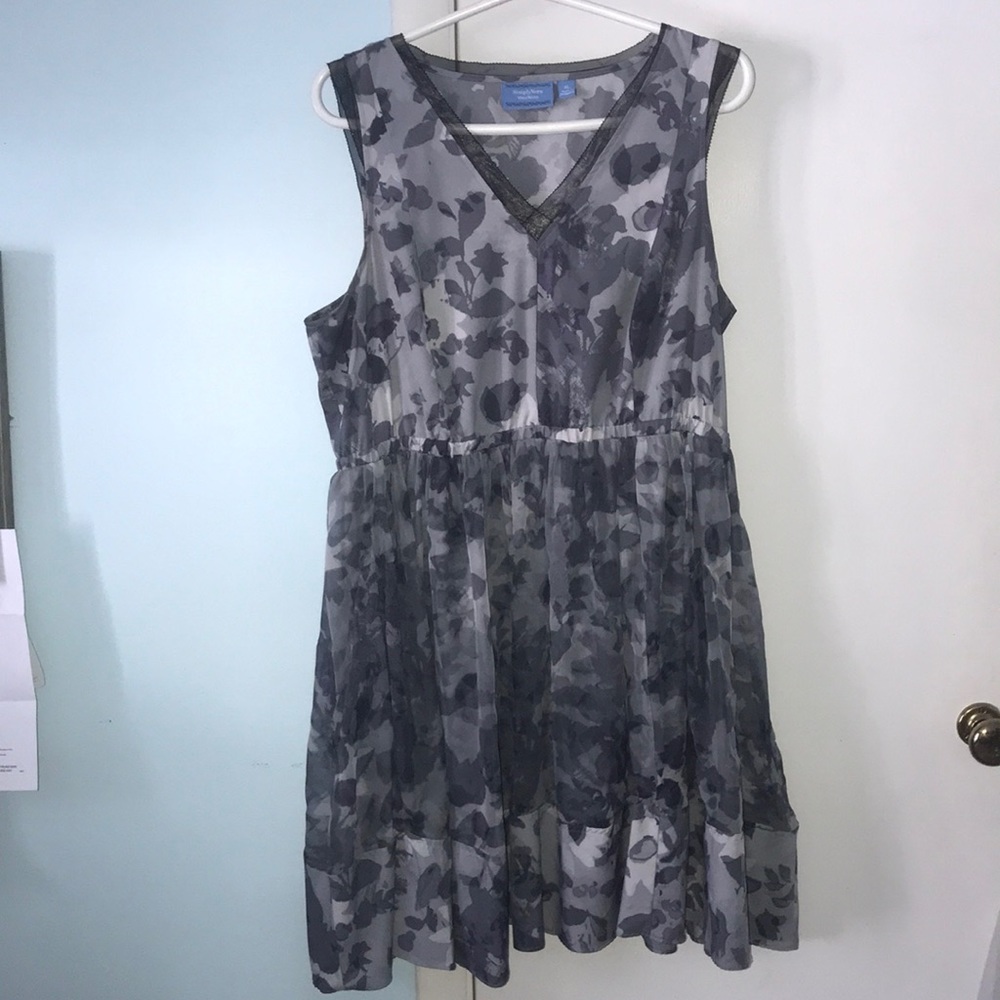Gray floral sundress
